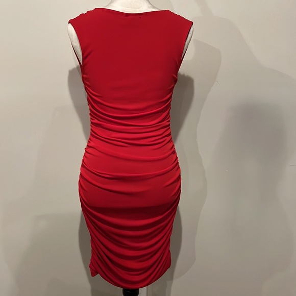Casting women’s small red cocktail dress size T1 (2-4) - Picture 2 of 14